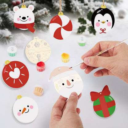 Polar Bear and Penguin Faces ornament set – image 7