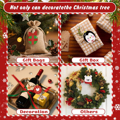 Polar Bear and Penguin Faces ornament set – image 12