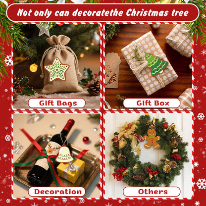 Snowflake Mitten and Santa Hat ornament set – image 16