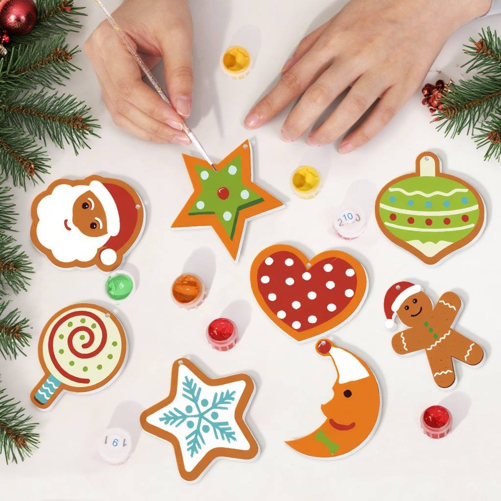 Sleepy Moon and Polka Heart ornament set – image 8