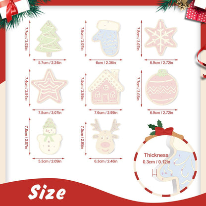 Blue Mitten and Zigzag Bauble ornament set – image 2