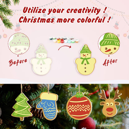 Blue Mitten and Zigzag Bauble ornament set – image 5