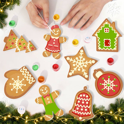 Lace-Iced Bell and Green Cottage ornament set – image 8