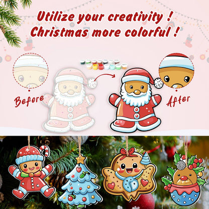 Bluebird Holly and Frosted Tree ornament set – image 5