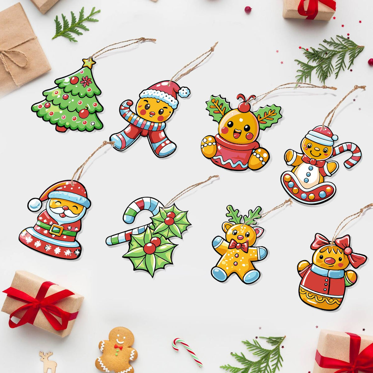 Holly Candy Canes and Cuties ornament set – image 6