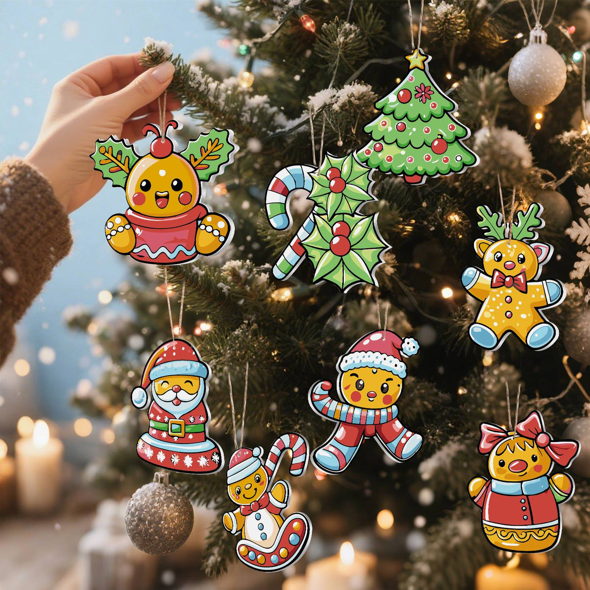 Holly Candy Canes and Cuties ornament set – image 9