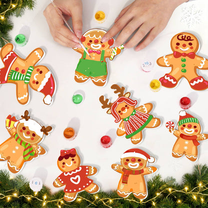 Dressed-Up Gingerbread Crowd ornament set – image 8