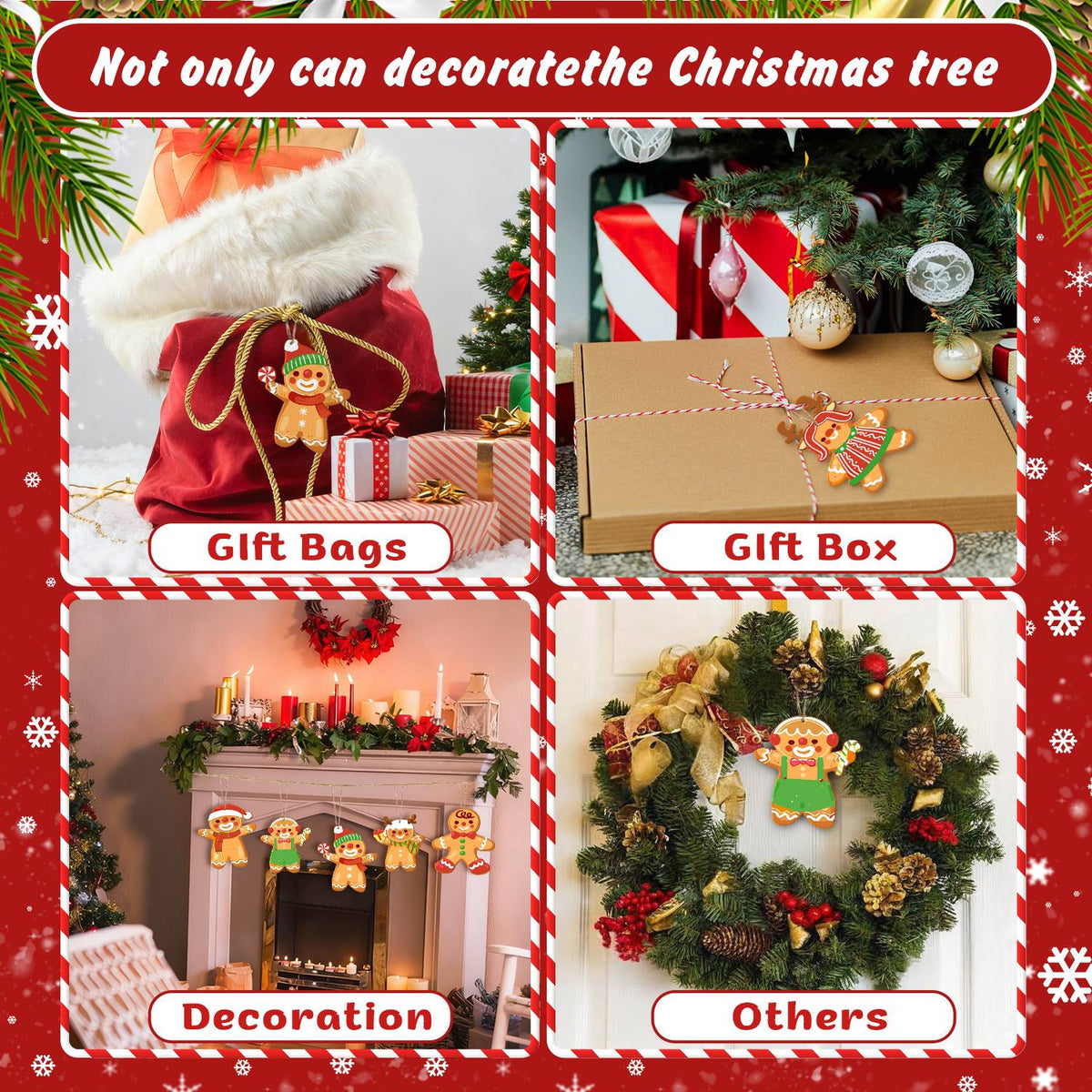 Dressed-Up Gingerbread Crowd ornament set – image 13