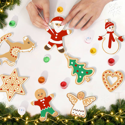Lace Heart and Gingerbread Angel ornament set – image 8