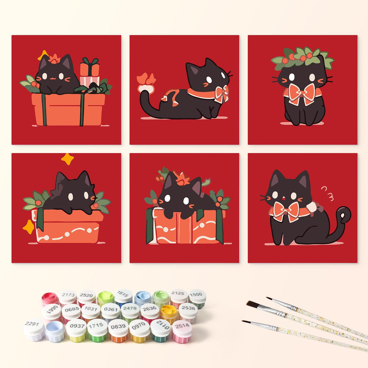 Black Cats in Gift Boxes mini board kit – image 3