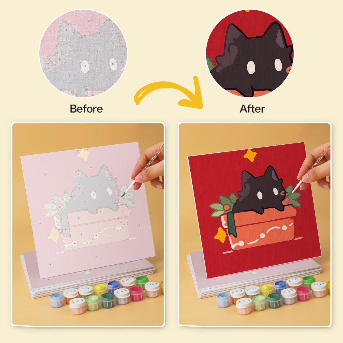 Black Cats in Gift Boxes mini board kit – image 21