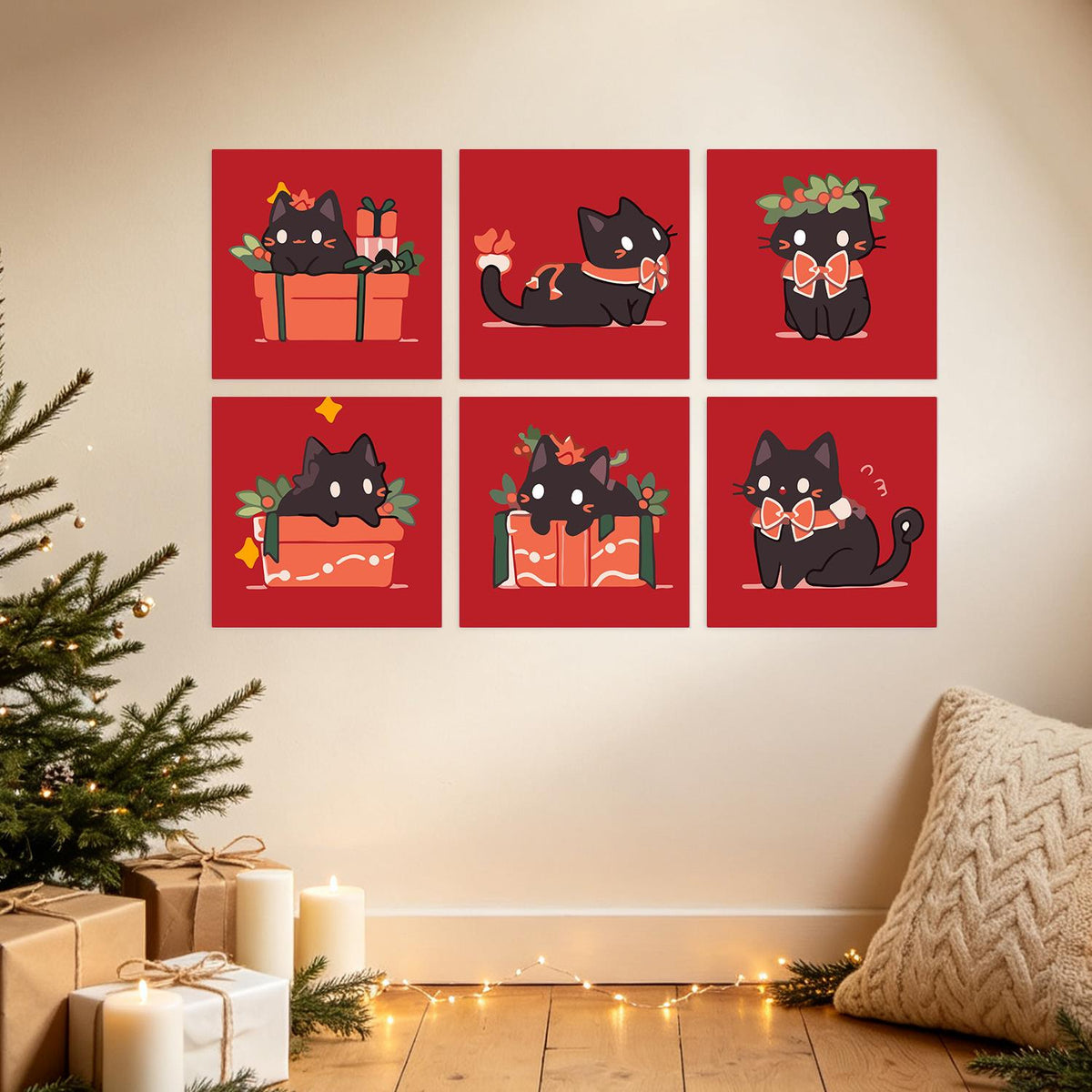 Black Cats in Gift Boxes mini board kit – image 22