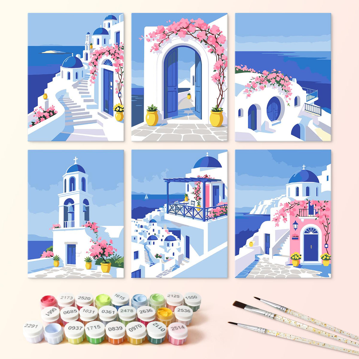 Blue Domes and Bougainvillea mini board kit – image 3