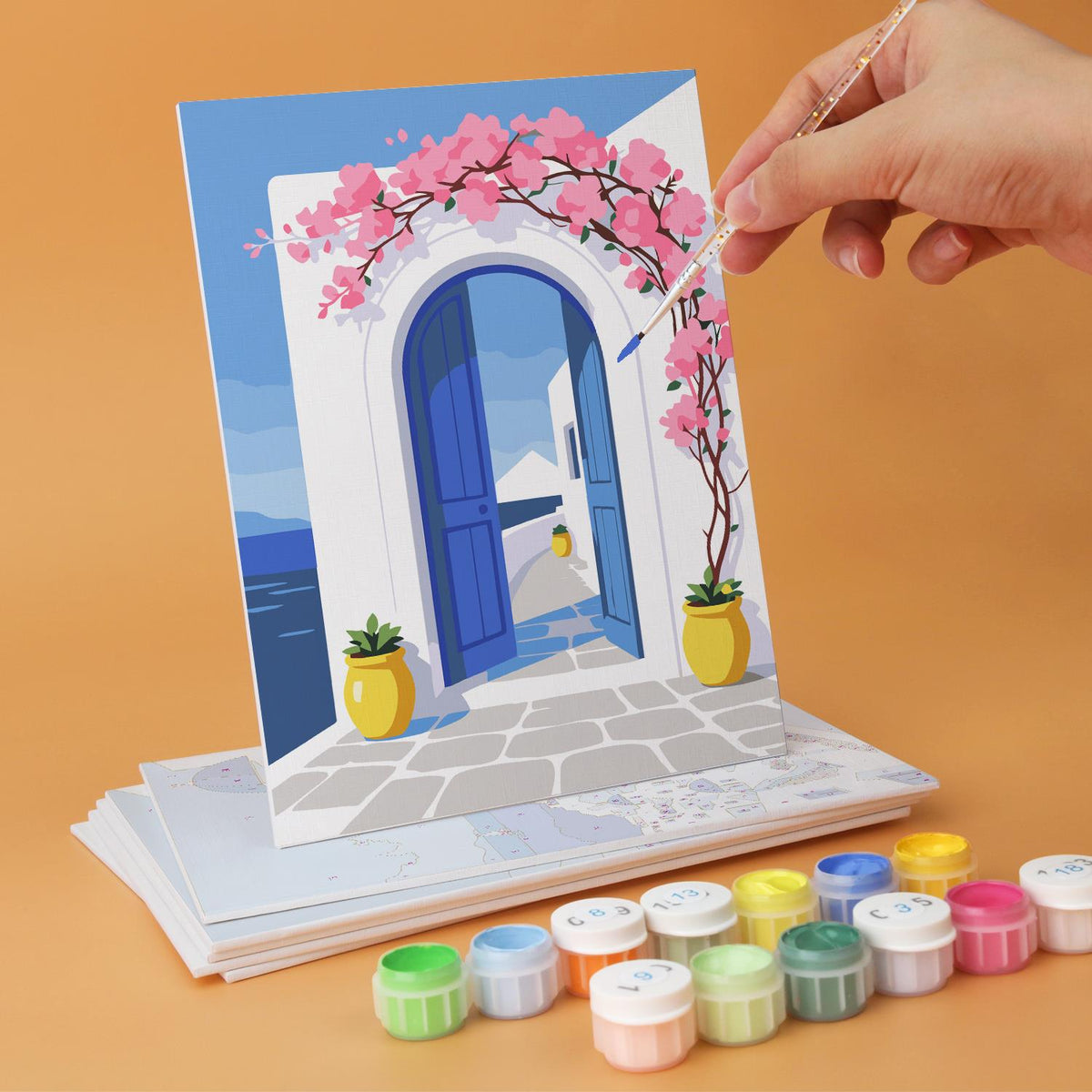 Blue Domes and Bougainvillea mini board kit – image 4