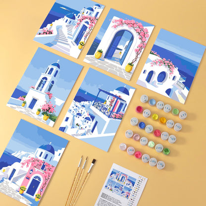 Blue Domes and Bougainvillea mini board kit – image 5