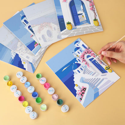 Blue Domes and Bougainvillea mini board kit – image 6