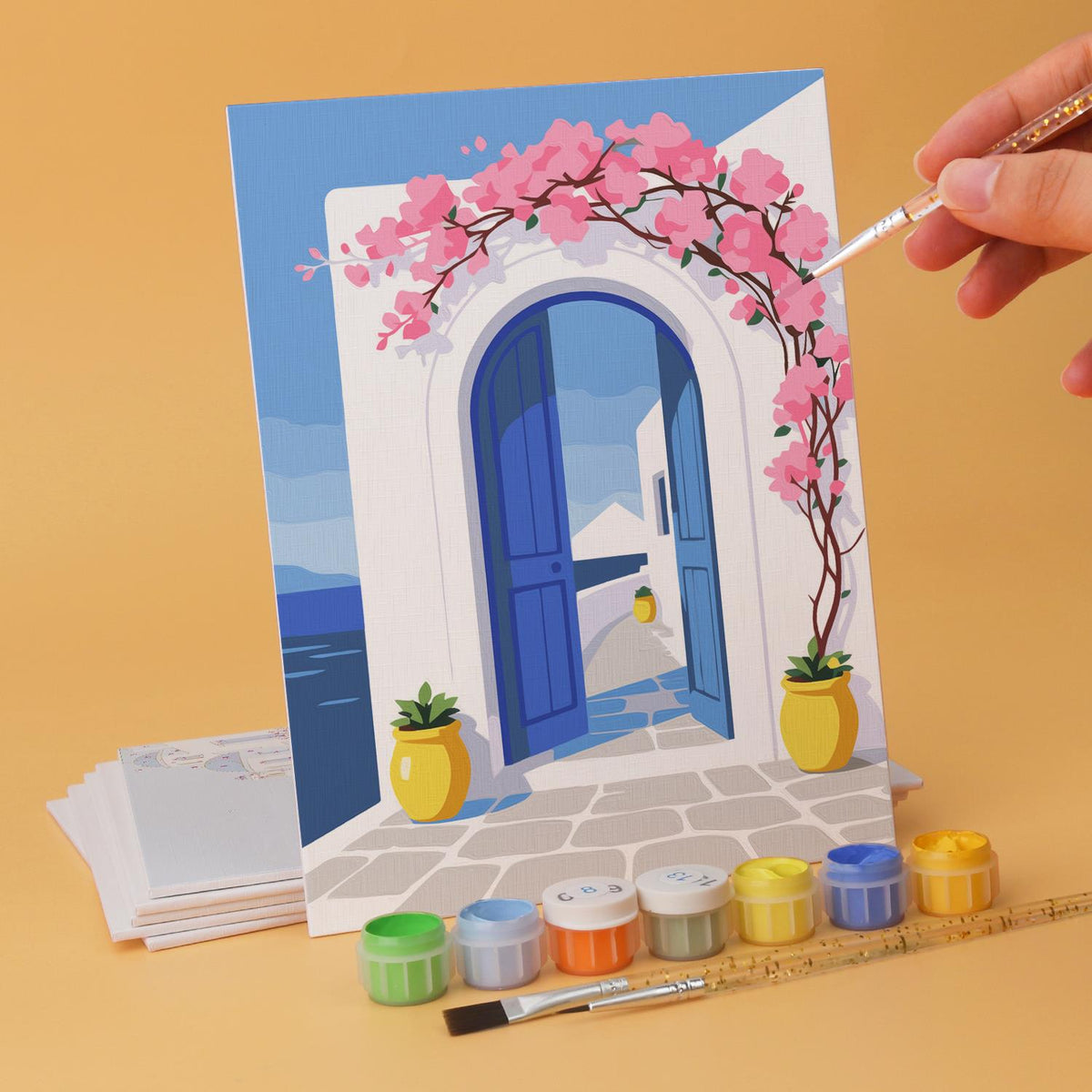 Blue Domes and Bougainvillea mini board kit – image 12