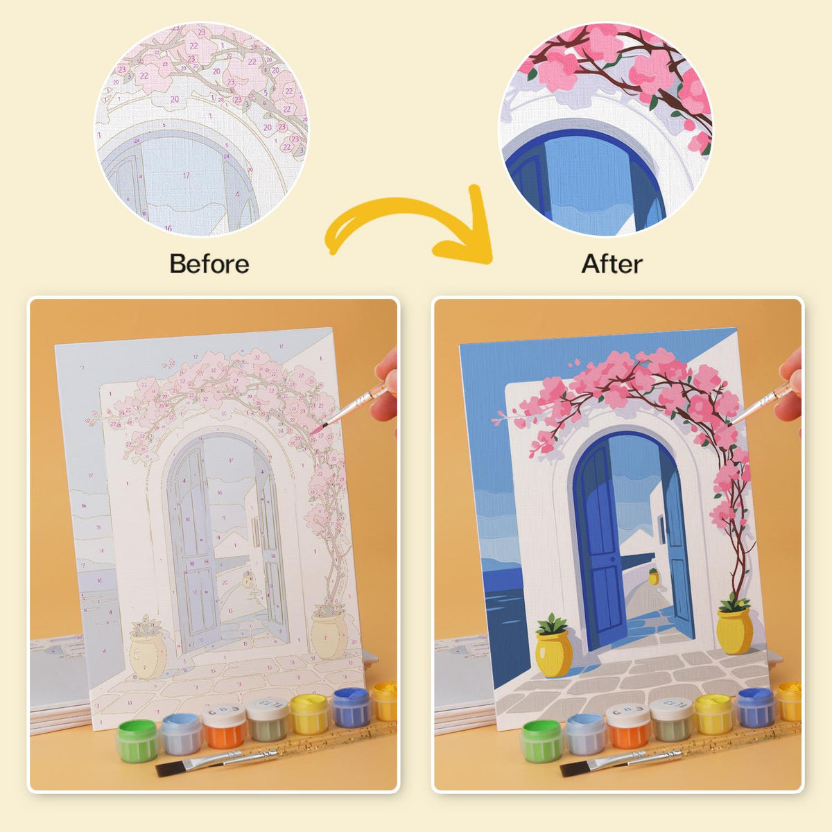 Blue Domes and Bougainvillea mini board kit – image 21