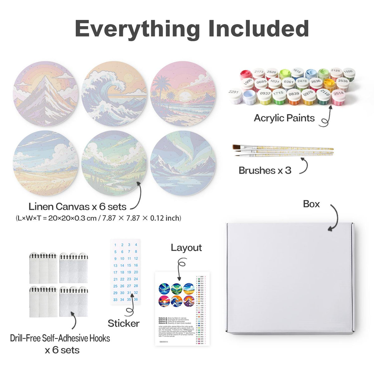 Aurora and Ocean Wave Vistas mini board kit – image 16