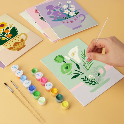 Sunflowers and Roses in Teacups mini board kit – image 7