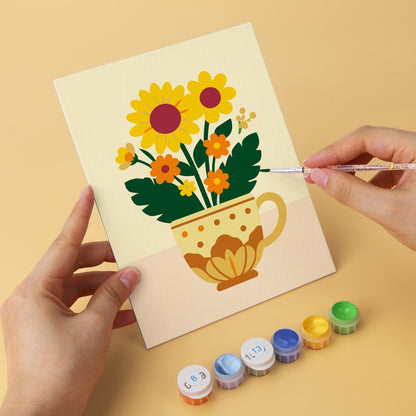 Sunflowers and Roses in Teacups mini board kit – image 8