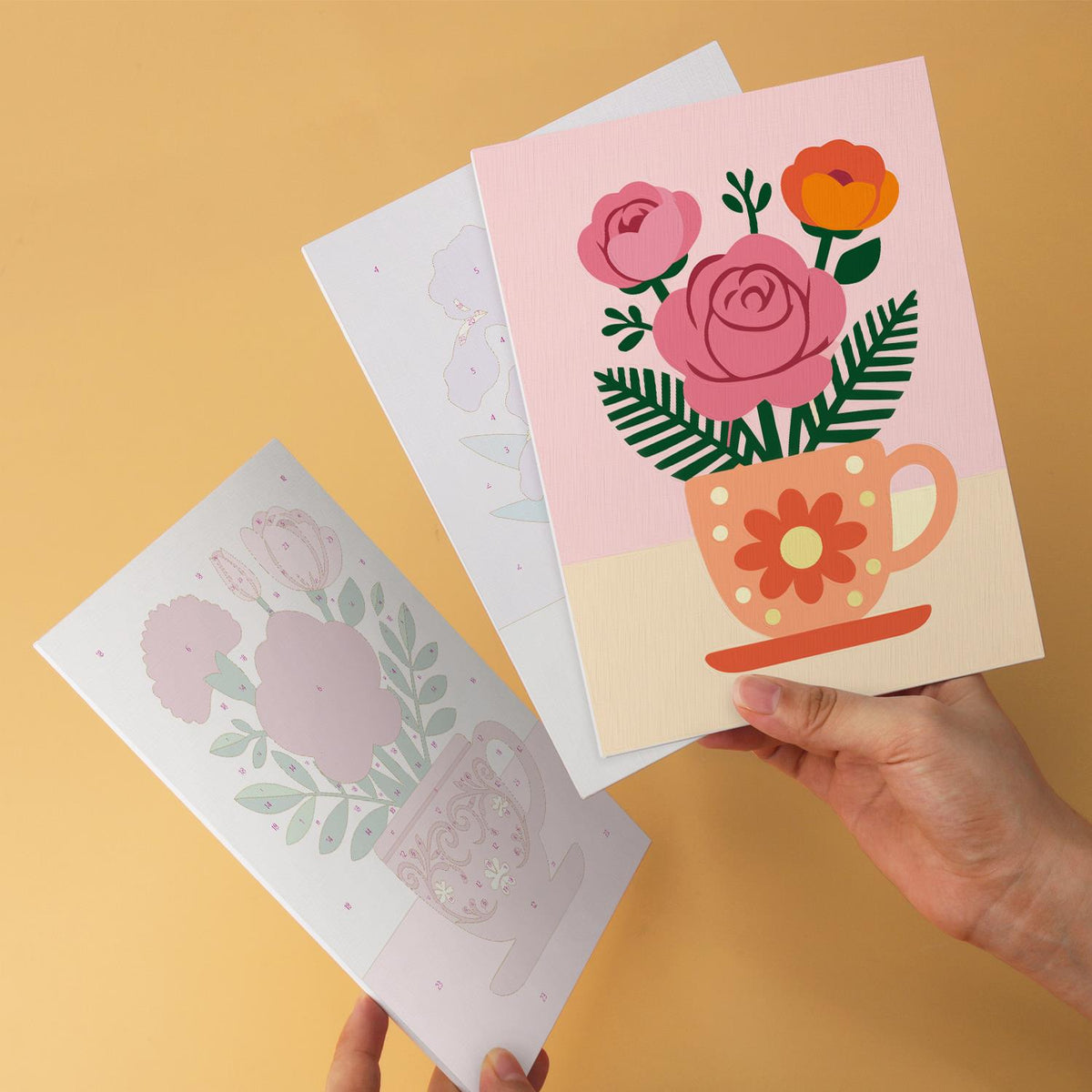 Sunflowers and Roses in Teacups mini board kit – image 11