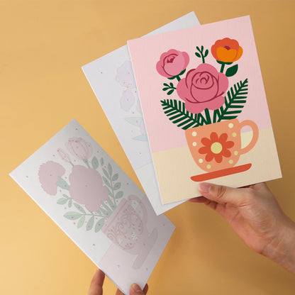 Sunflowers and Roses in Teacups mini board kit – image 11