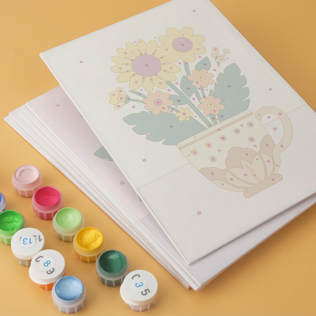 Sunflowers and Roses in Teacups mini board kit – image 13