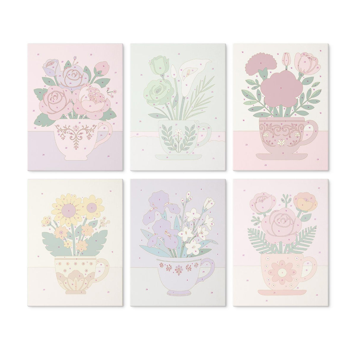 Sunflowers and Roses in Teacups mini board kit – image 17