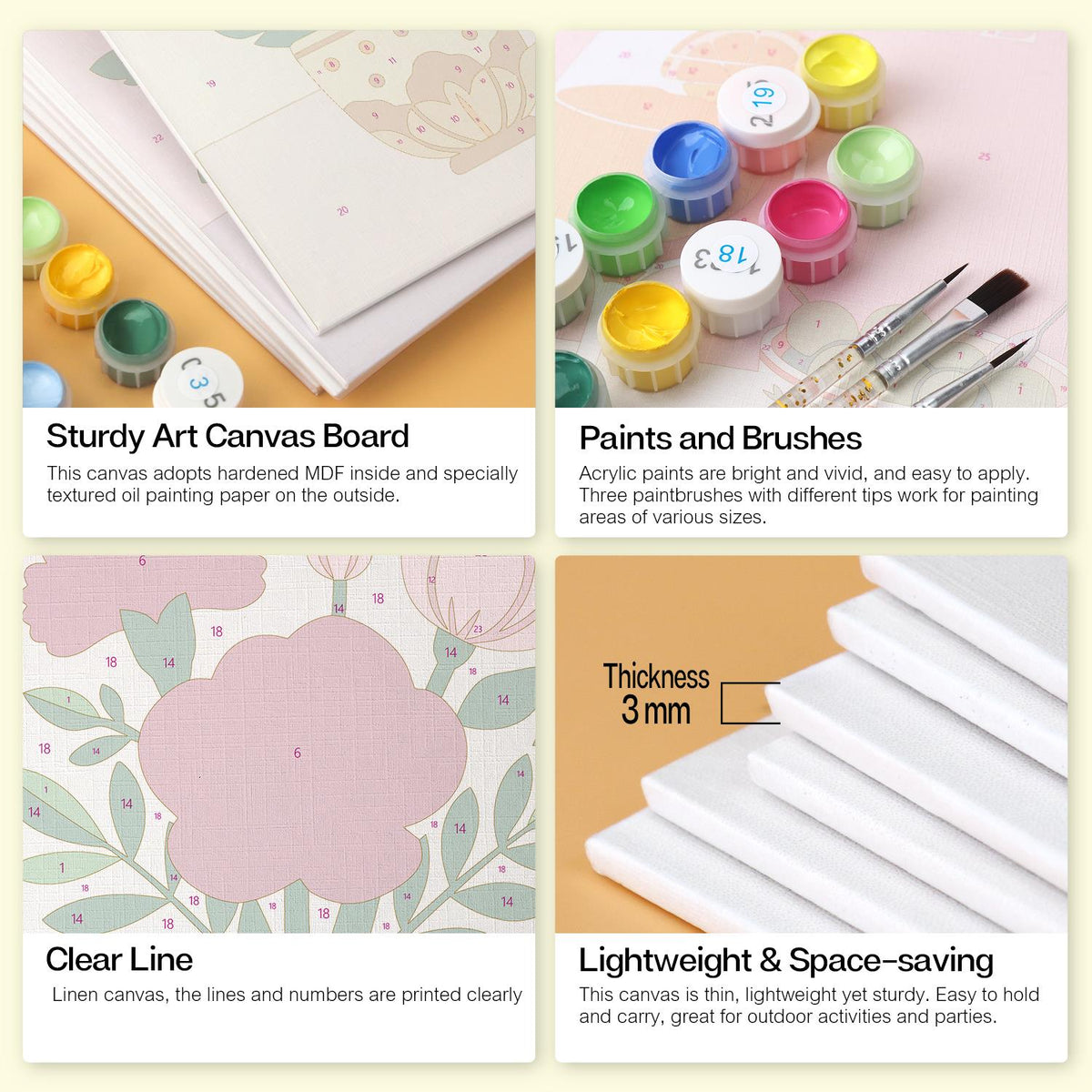 Sunflowers and Roses in Teacups mini board kit – image 18