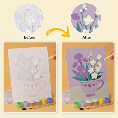 Sunflowers and Roses in Teacups mini board kit – image 21