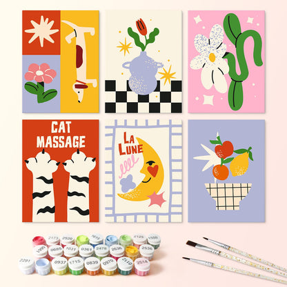 Cat Paw Massage Retro Prints mini board kit – image 3