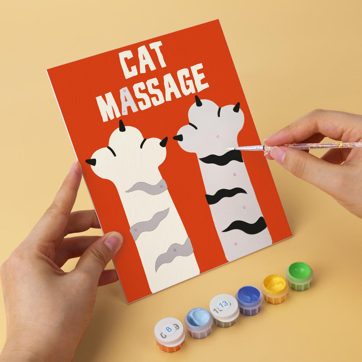 Cat Paw Massage Retro Prints mini board kit – image 9