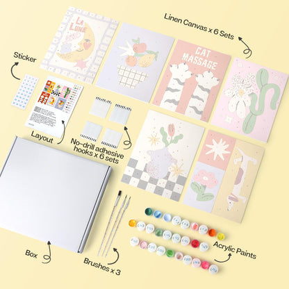 Cat Paw Massage Retro Prints mini board kit – image 15