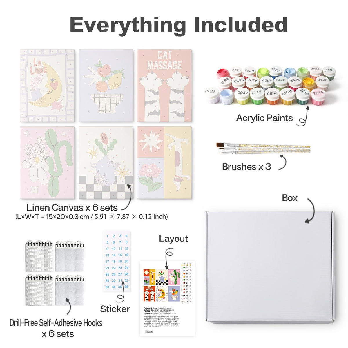 Cat Paw Massage Retro Prints mini board kit – image 16