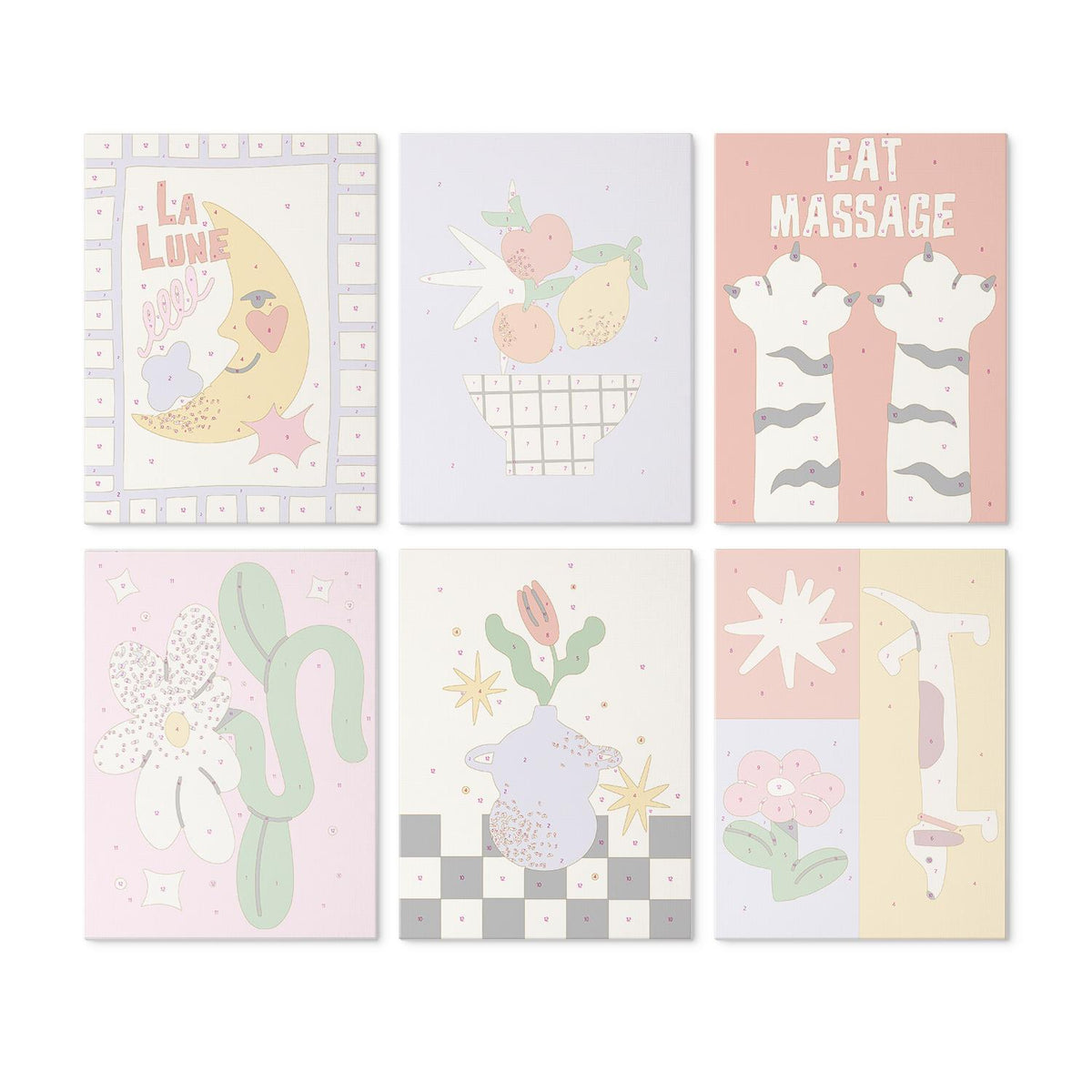 Cat Paw Massage Retro Prints mini board kit – image 17