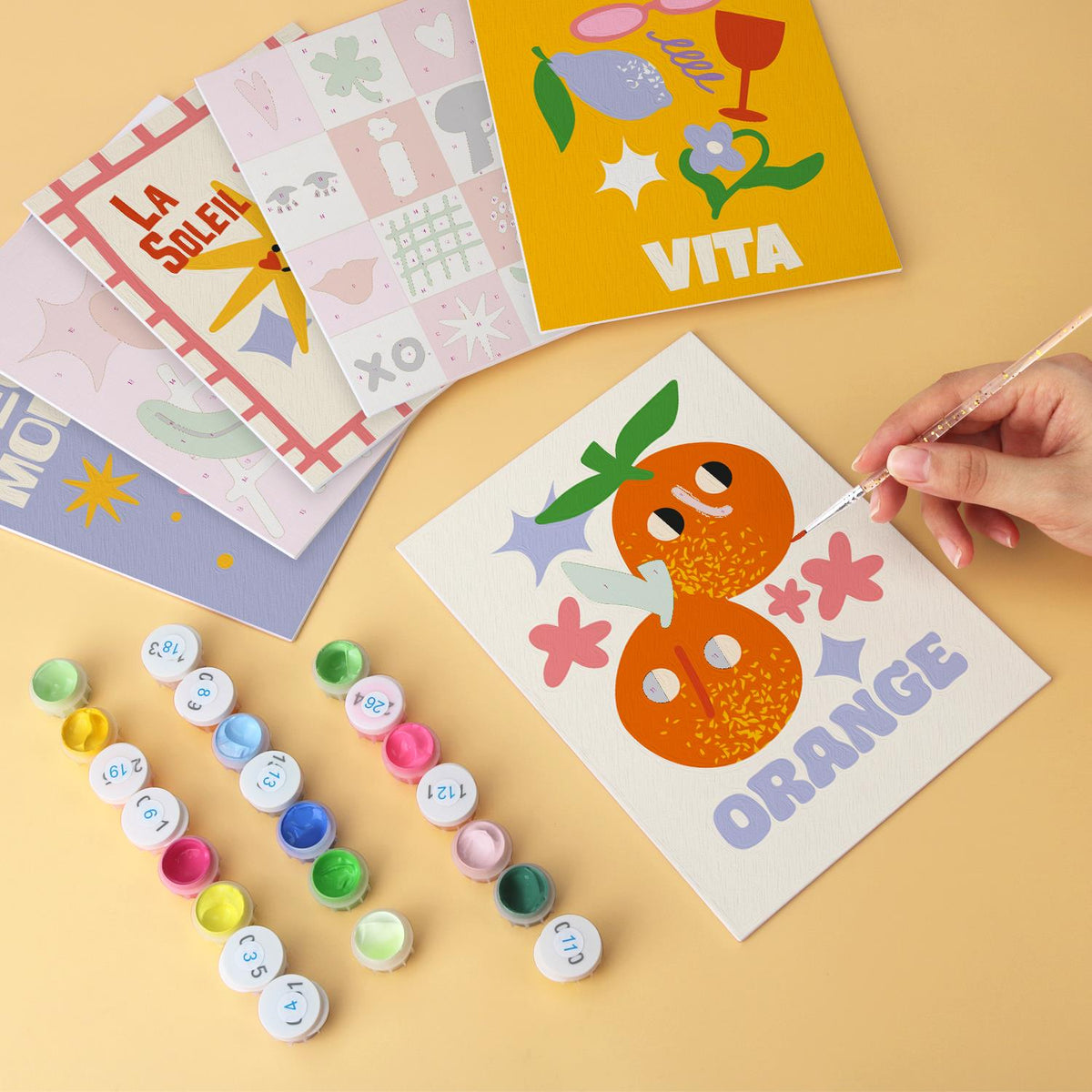 Smiling Sun and Orange Posters mini board kit – image 6