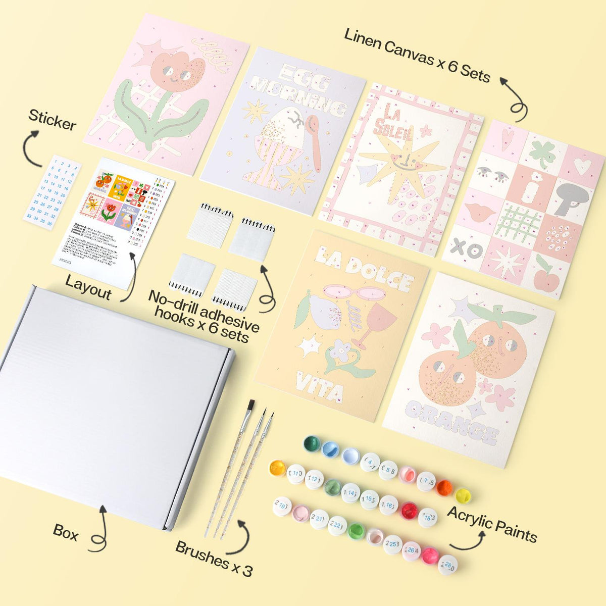 Smiling Sun and Orange Posters mini board kit – image 15