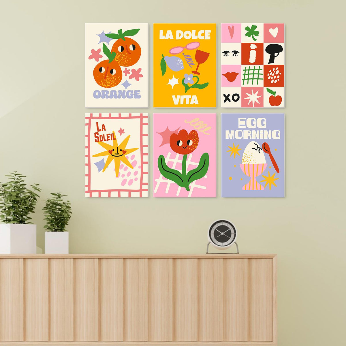 Smiling Sun and Orange Posters mini board kit – image 24