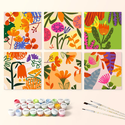 Tangerine and Magenta Florals mini board kit – image 3