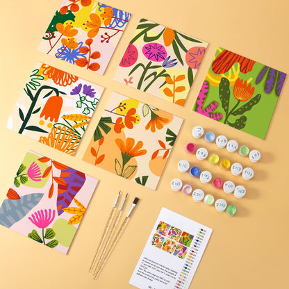 Tangerine and Magenta Florals mini board kit – image 5