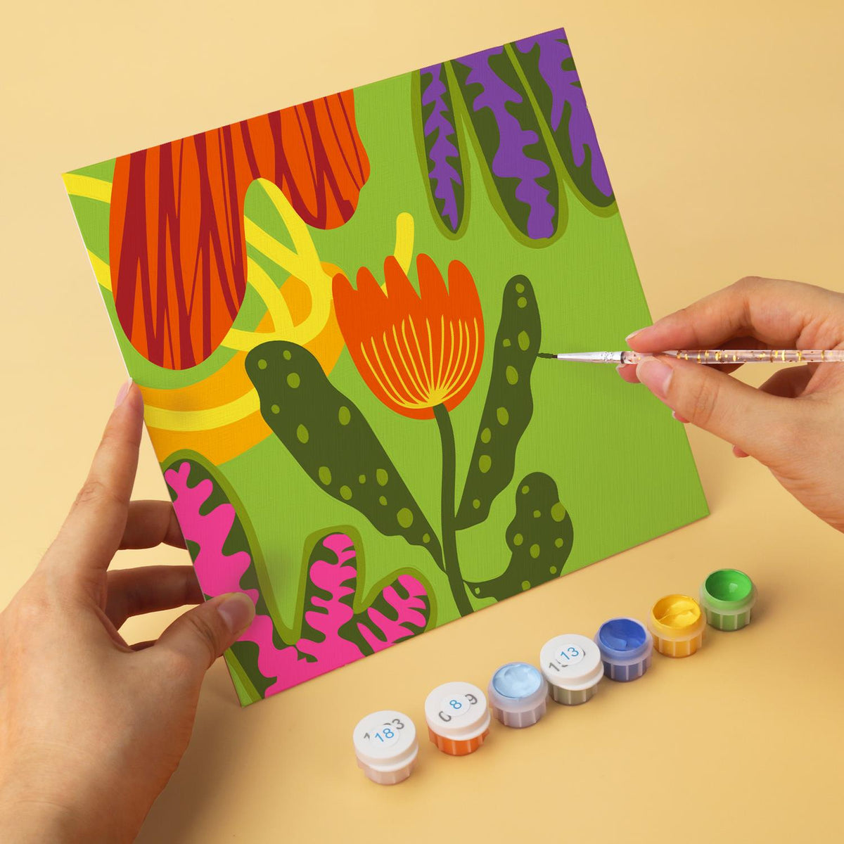 Tangerine and Magenta Florals mini board kit – image 8