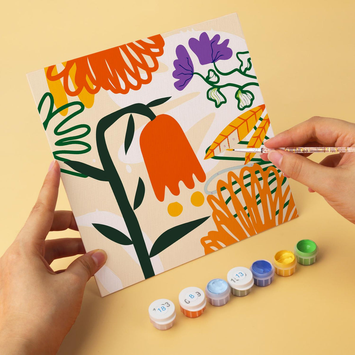 Tangerine and Magenta Florals mini board kit – image 9