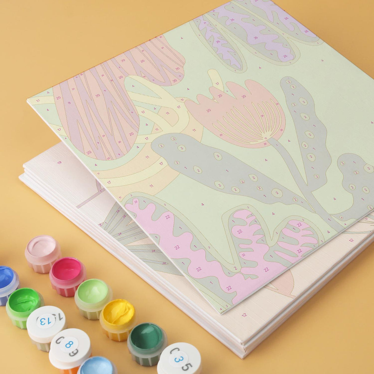 Tangerine and Magenta Florals mini board kit – image 13