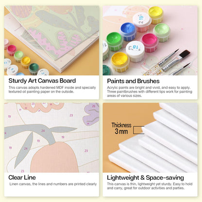 Tangerine and Magenta Florals mini board kit – image 18