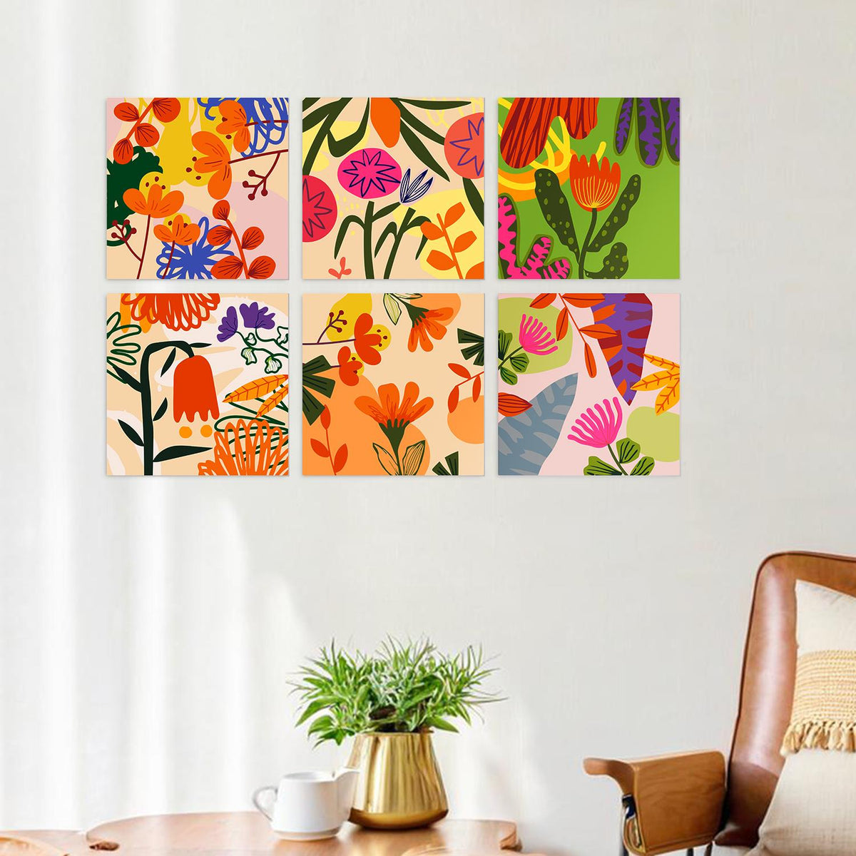 Tangerine and Magenta Florals mini board kit – image 24