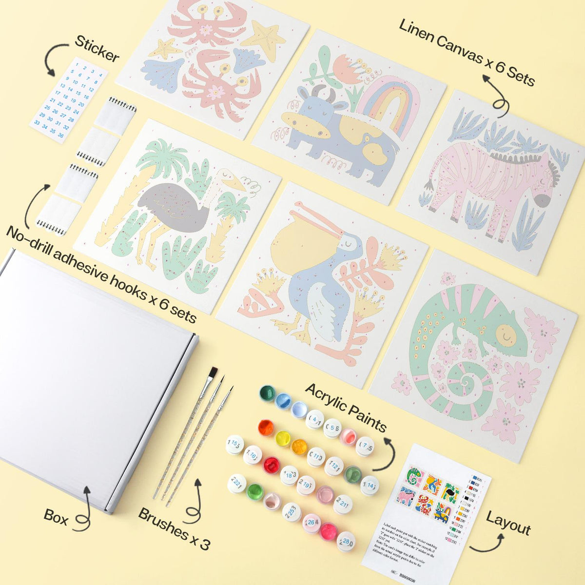 Chameleon and Pelican Cutouts mini board kit – image 15