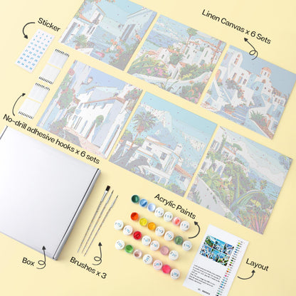 Whitewashed Lanes by the Sea mini board kit – image 15