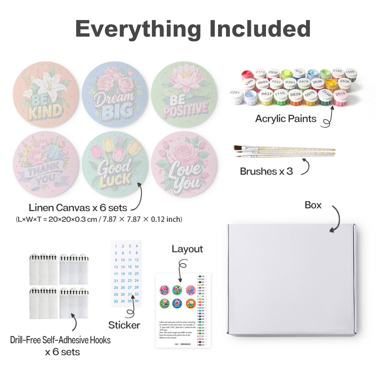 Be Kind Blossom Messages mini board kit – image 16