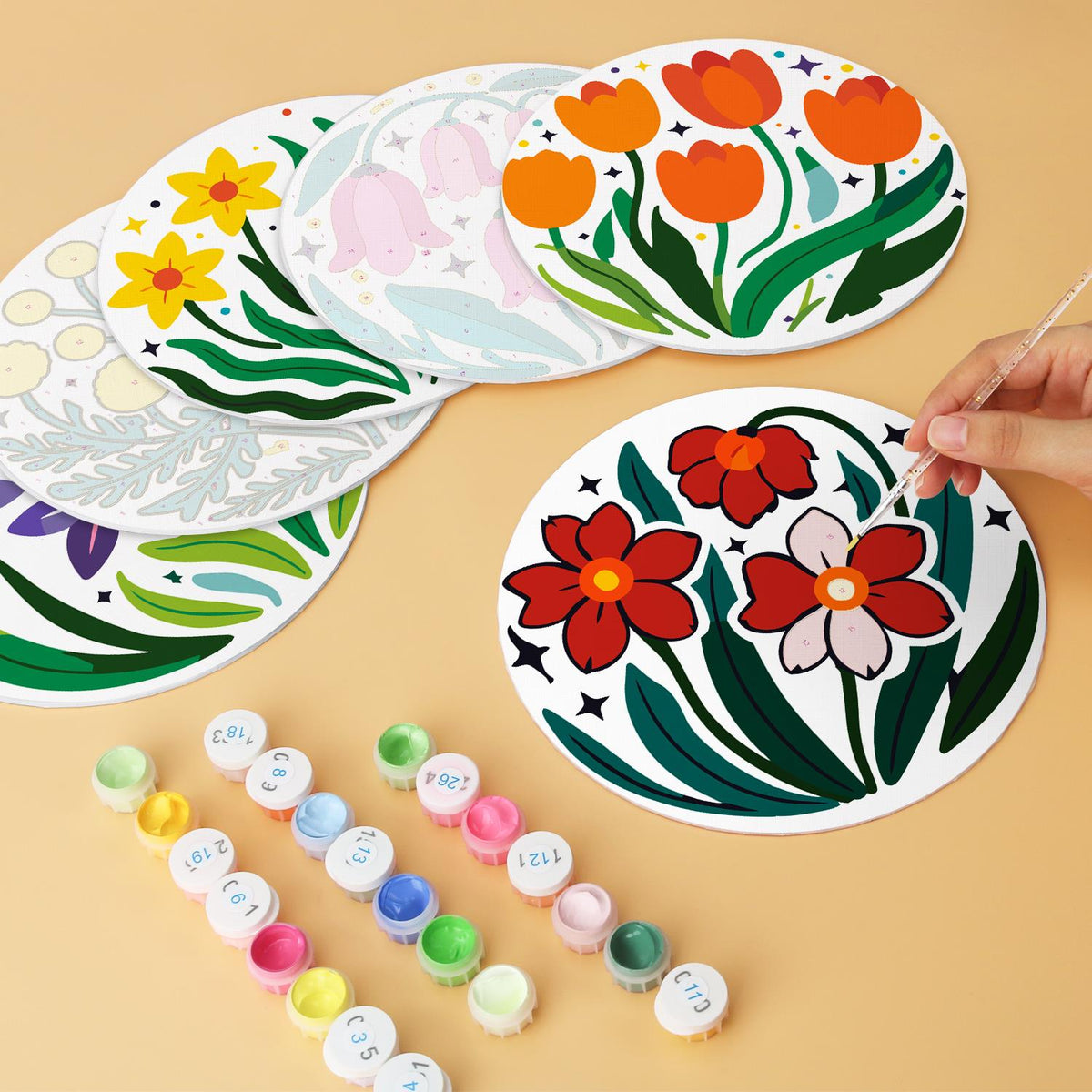 Daffodils and Pink Bellflowers mini board kit – image 7